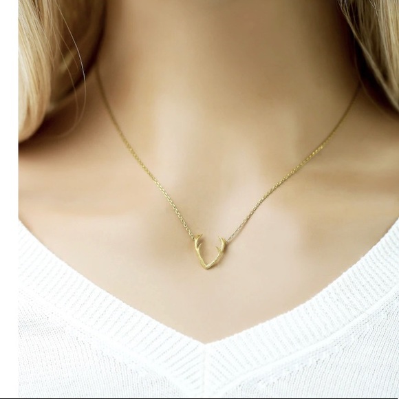 Zenzii Jewelry - Gold dipped Antler Necklace ~ NWT